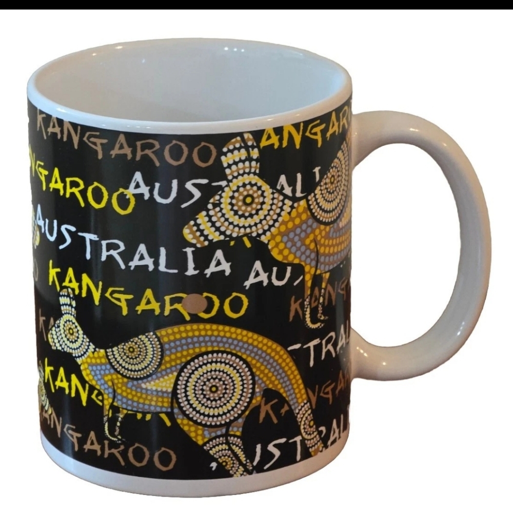 Australian Souvenirs Australian Kangaroo Tea Coffee Mug Multicolor Memento